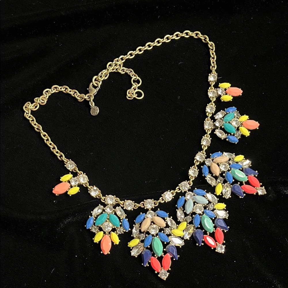 1533 J. Crew Multicolor Gem Necklace - Picture 5 of 6